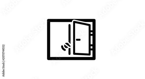 Refrigerator Door Open Icon.