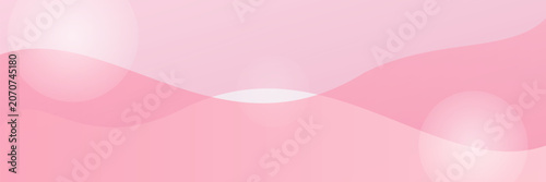 Fotografie Abstract pink background with soft waves and glowing circles