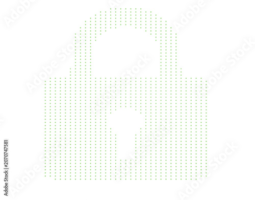 Gren Security Lock Icon. Isolated Padlock Symbol on Transparent Background PNG Illustration
