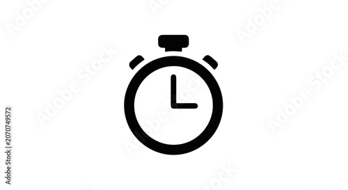 Obraz na płótnie Stopwatch timer icon on white background.