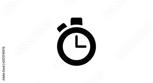 Fotografie Stopwatch timer icon symbol clock.