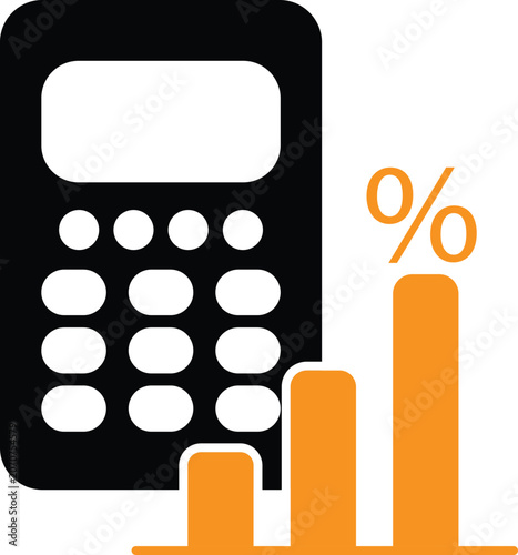 Calculator icon representing financial planning, budgeting, and investment