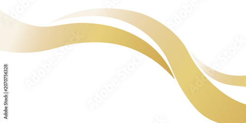 Elegant Gold Wave Abstract Background With Smooth Curves for Luxury Banner and Design