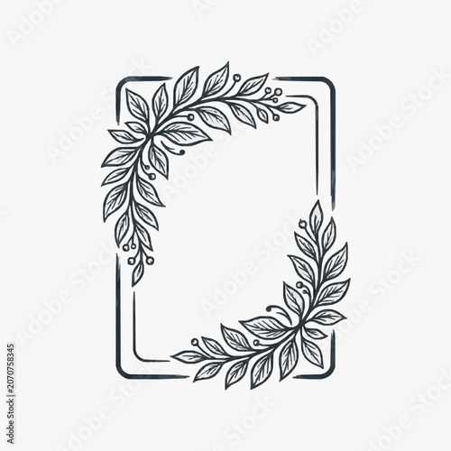 Black and white line art of a blooming passion flower.