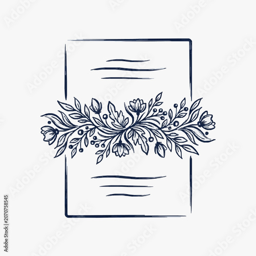 Black and white line art of a thistle flower.