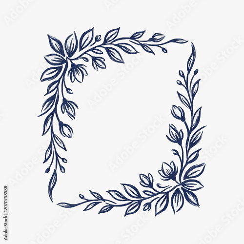 Black and white line art of blooming daisies and leaves.