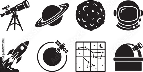 Photos Black and white of common household and office scissors shoe camera clock