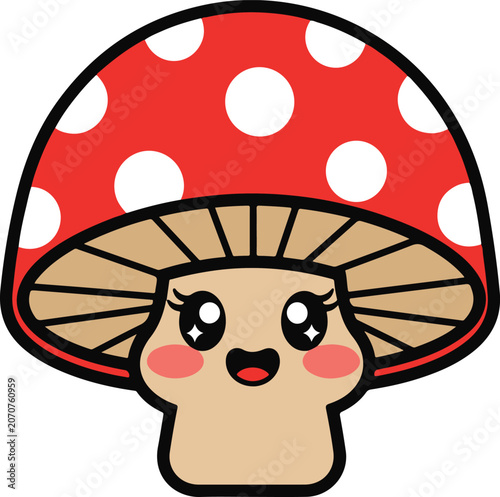 Cartoon mushroom 
