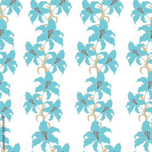 Seamless floral pattern, ditsy flower pattern, fabric print in vintage style on light beige background, timeless floral, small ditsy flower. Surface design for home textile, wallpaper pattern, fabric,