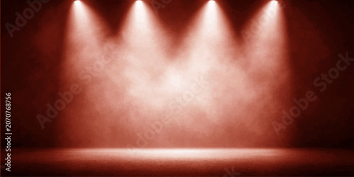 Foto Stage with Bright Spotlight on a Performance Stage