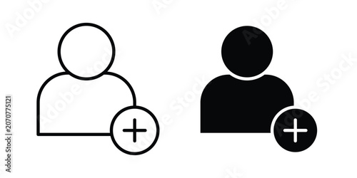 Tableau sur toile Follower icon. Linear icon collection. Editable vectors