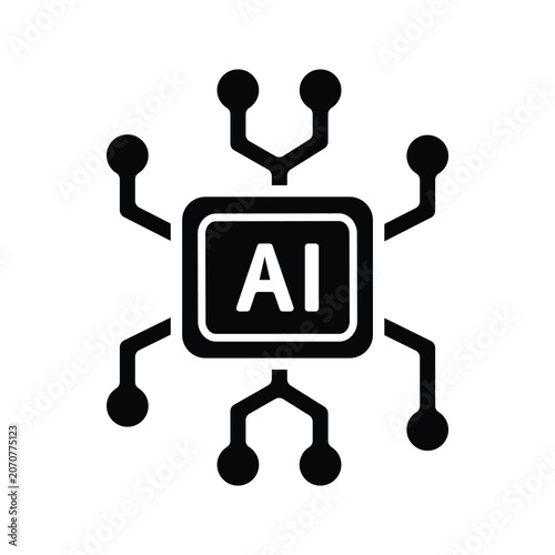 AI chip icon