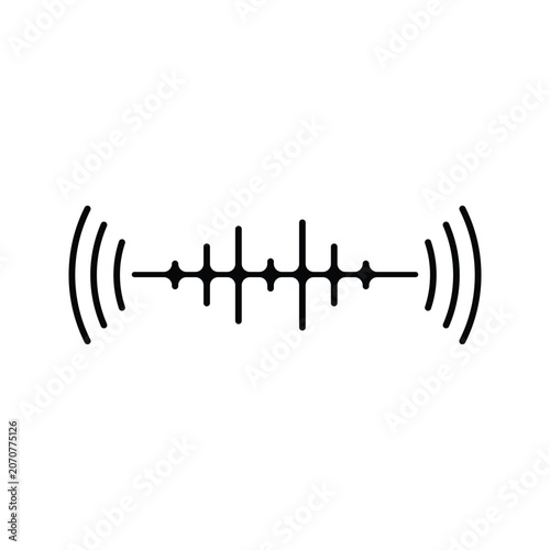 Sound waveform icon
