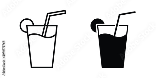 Fotografie Lemonade icon. Linear icon collection. Editable vectors