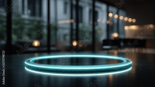 Neon ring display for product presentation