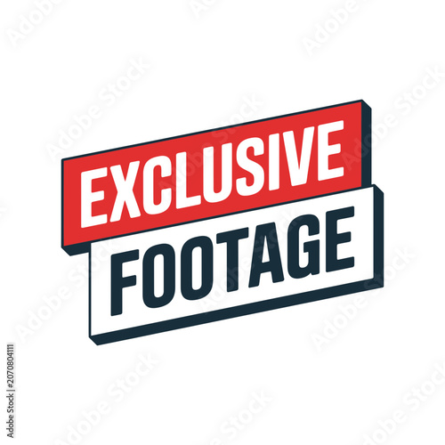 Exclusive typography announcement graphic with exclusive