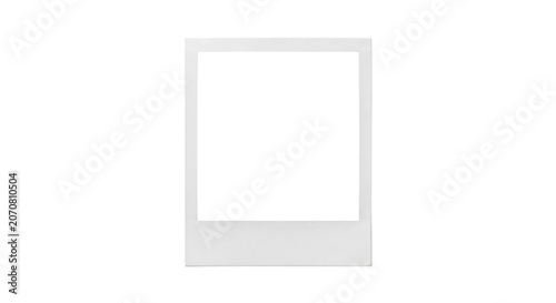 Tableau sur toile Blank retro instant photo frame border mockup