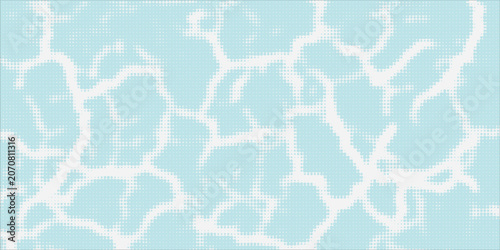 Tableau sur toile Blue and white water ripples light surface overlay background