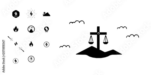 Bild auf Leinwand Scarcity Low Stock Icon Pack