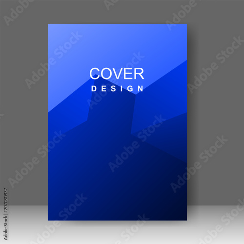 Design cover book modern technology style, Annual report, Brochure template, catalog, Simple Flyer promotion, magazine. Vector illustration