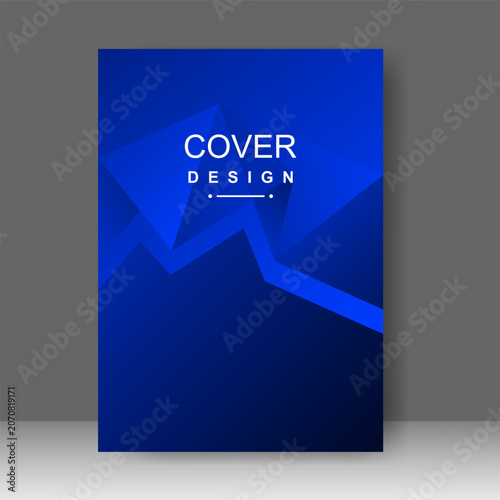 Design cover book modern technology style, Annual report, Brochure template, catalog, Simple Flyer promotion, magazine. Vector illustration