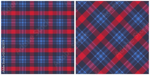 Tartan check pattern, Plaid Fabric Seamless Pattern
