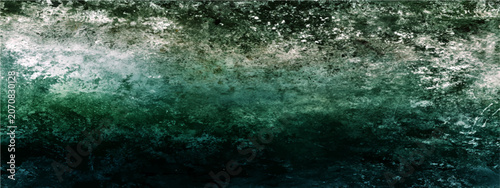 Foto Abstract green and white textured surface, reminiscent of frothy wave crest or mountain mist, captures dynamic movement and ethereal beauty