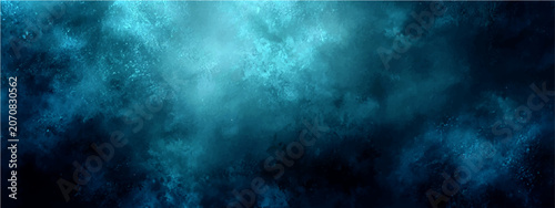 Photos Abstract ethereal underwater seascape, mysterious deep ocean abyss, swirling turquoise and sapphire currents, light dappling through surface tension
