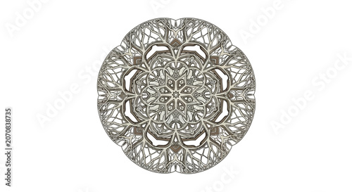 Intricate Tree Branch Mandala Vector Illustration
