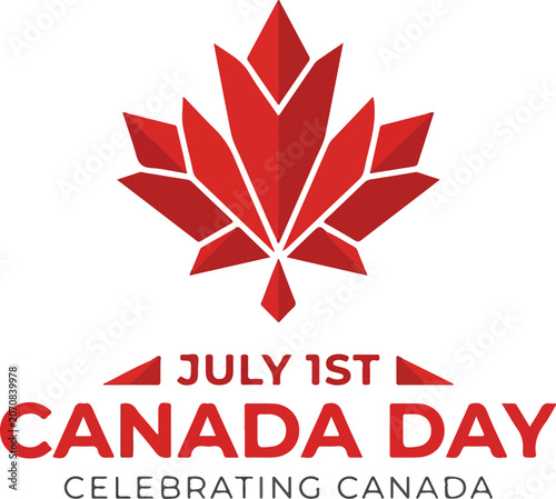 Photography Canada day celebration on july 1st with maple leaf