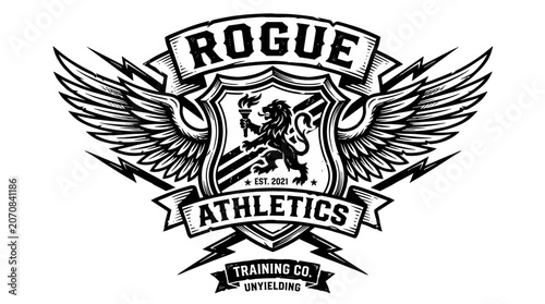 Fényképezés Rogue Athletics Vintage Sports Emblem