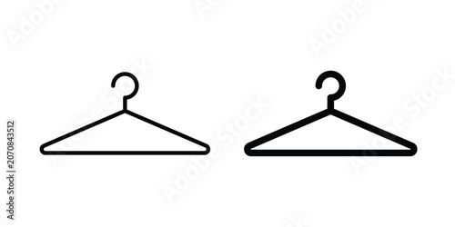 Bild auf Leinwand Hanger icon. Set of black vectors