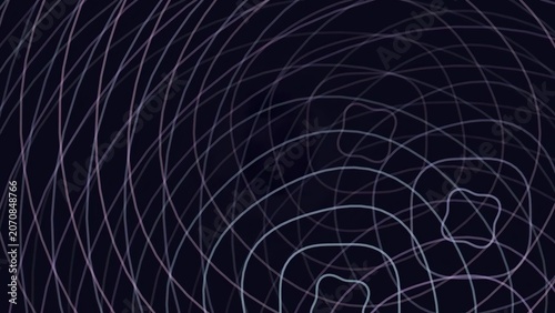 Radar screen with concentric circles and blips