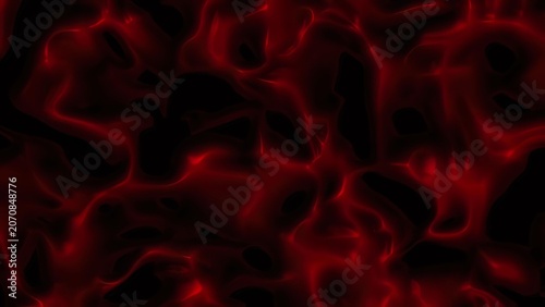 Fotografie Red and black abstract fiery background with glowing lines