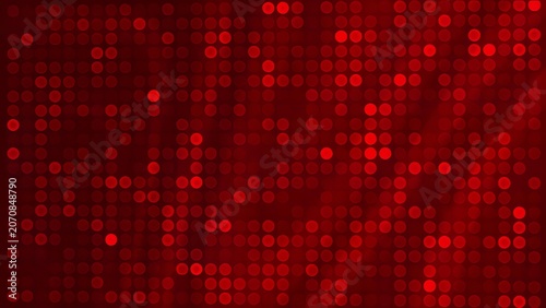 Fotografie Red bokeh lights glowing in dark background