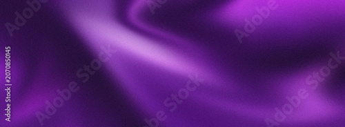Electric Violet Silk Drapery Abstract Smooth Purple Satin Fabric Wave Banner