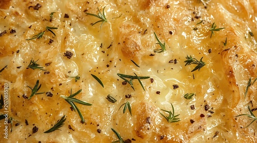 Golden Brown Buttery Herb Crust with Rosemary, 