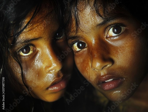 Two young Indian girls were found in the Amazon rainforest in Brazil on March 11, 2009.
