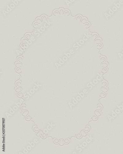 Oval Embossed Lace Frame