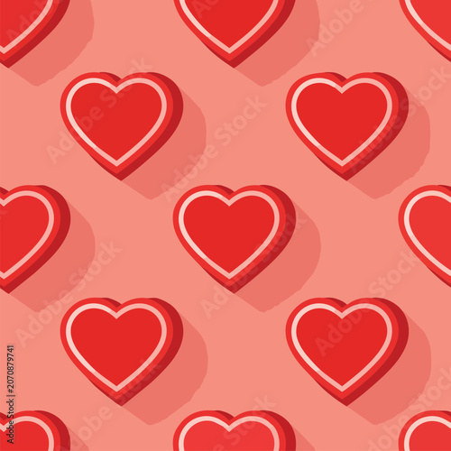 2D heart pattern