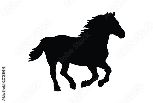 Tableau sur toile Wild West cowboy riding horse silhouette, cowboy and horse silhouettes, Western