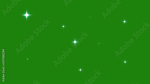 4K Sparkling Stars Shine Motion Background, White Cartoon Twinkle Effects, Glowing Glitter Particles, Blinking Vector Doodle Stars, Seamless Loop Animation for Compositing