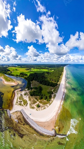 Coastal Beach Landscape.