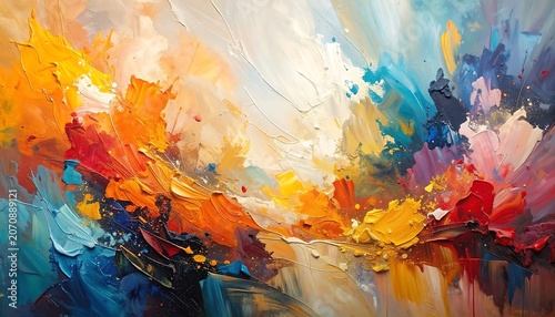 Abstract Oil Painting.
