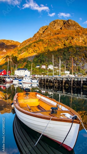 Autumn Boat in Norway.