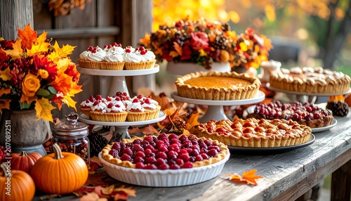 Autumn Dessert Table.