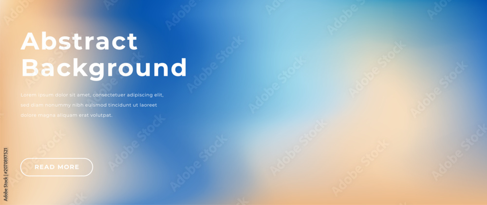 Fototapeta premium Luxury resort gradient background with soft blue and beige colors, airy atmospheric depth and serene coastal inspiration. Premium backdrop for travel branding, wellness retreats and summer campaigns