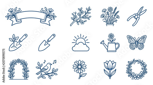 Hello Spring Floral Banner Design with Elegant Arrangements and Natural Beauty Theme for Seasonal Decor and Greeting Cards