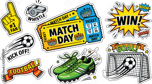 Photos Football Match Day Sports Sticker Collection