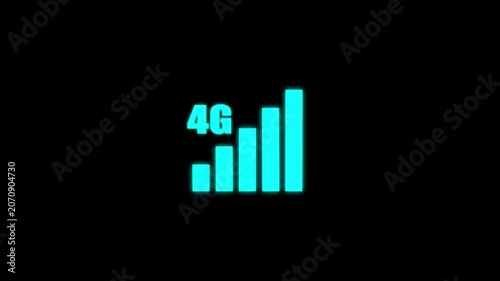4G High Speed Internet Connection animation video.